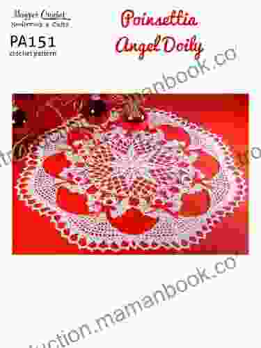 Crochet Pattern Poinsettia Angel Doily PA151 R